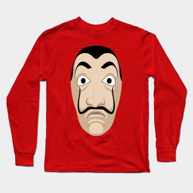 Dali Mask Long Sleeve T-Shirt by akawork280